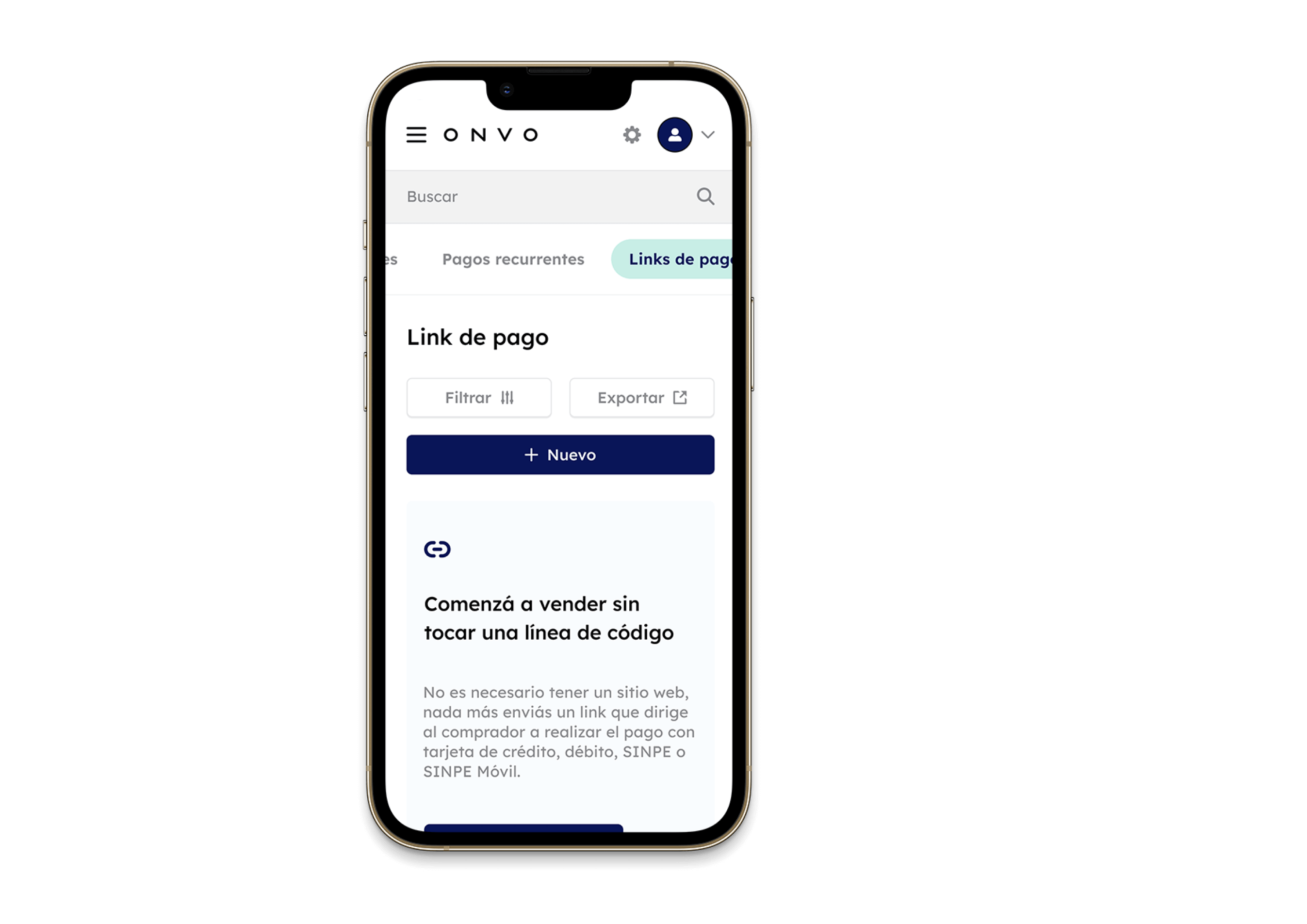 ONVO payment link preview